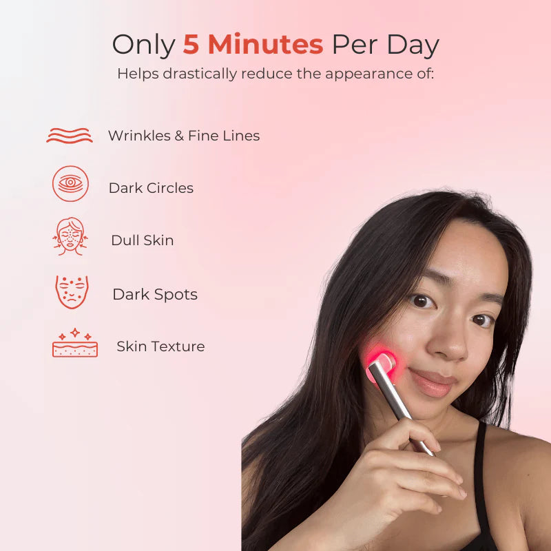 Revive Wand™ – Red Light Therapy & EMS for Wrinkles & Puffiness